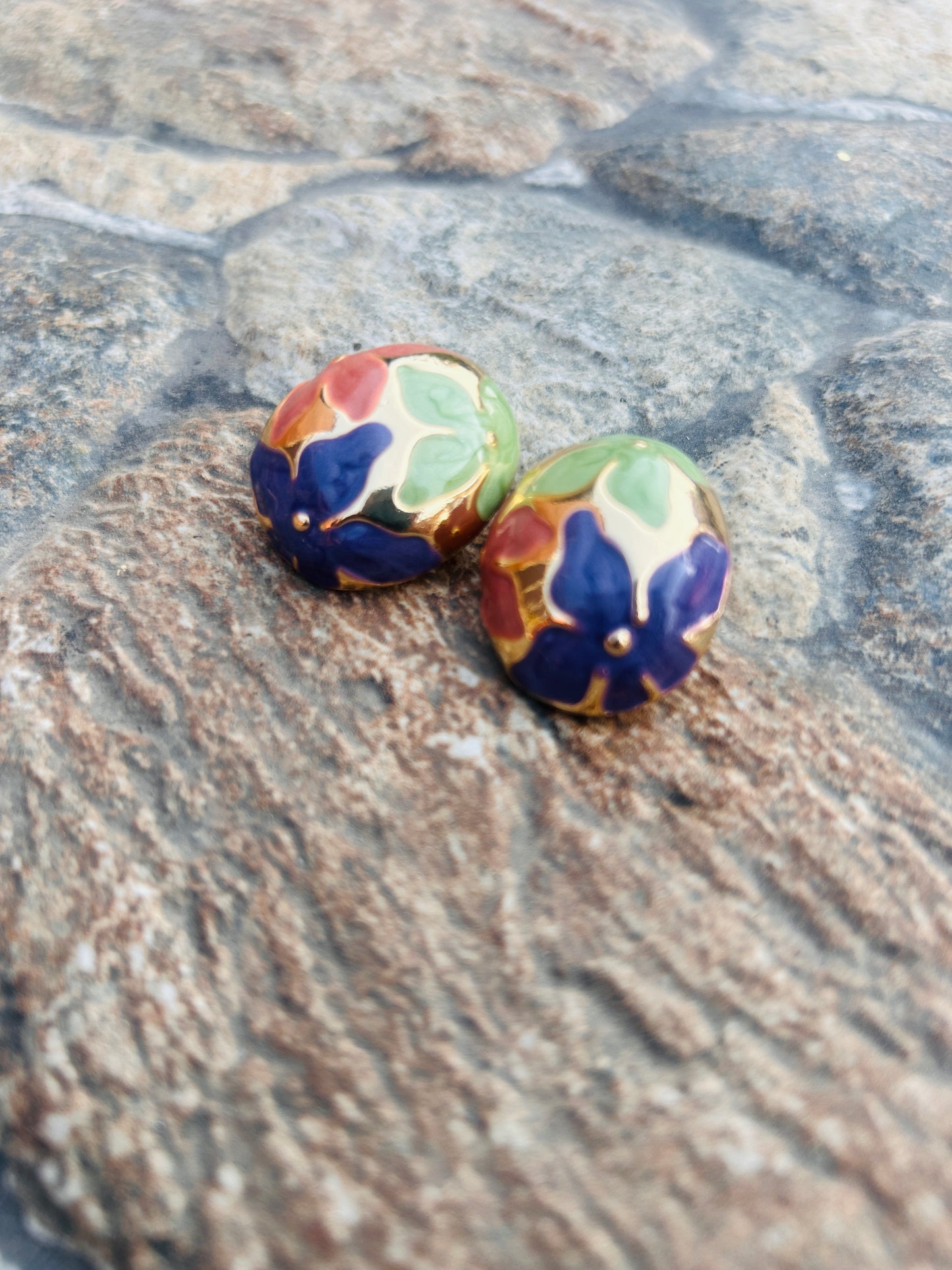 Italian Stone Earrings