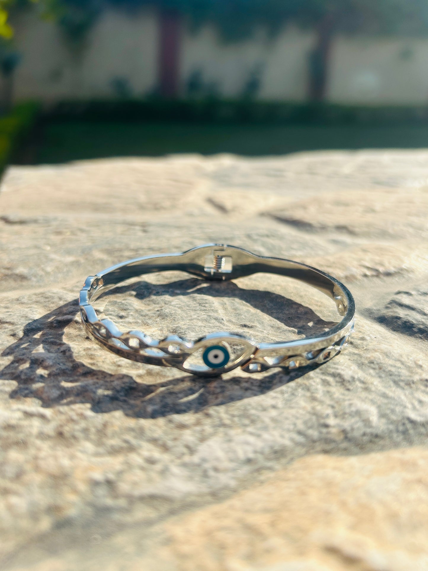 Silver Evil Eye Bracelete