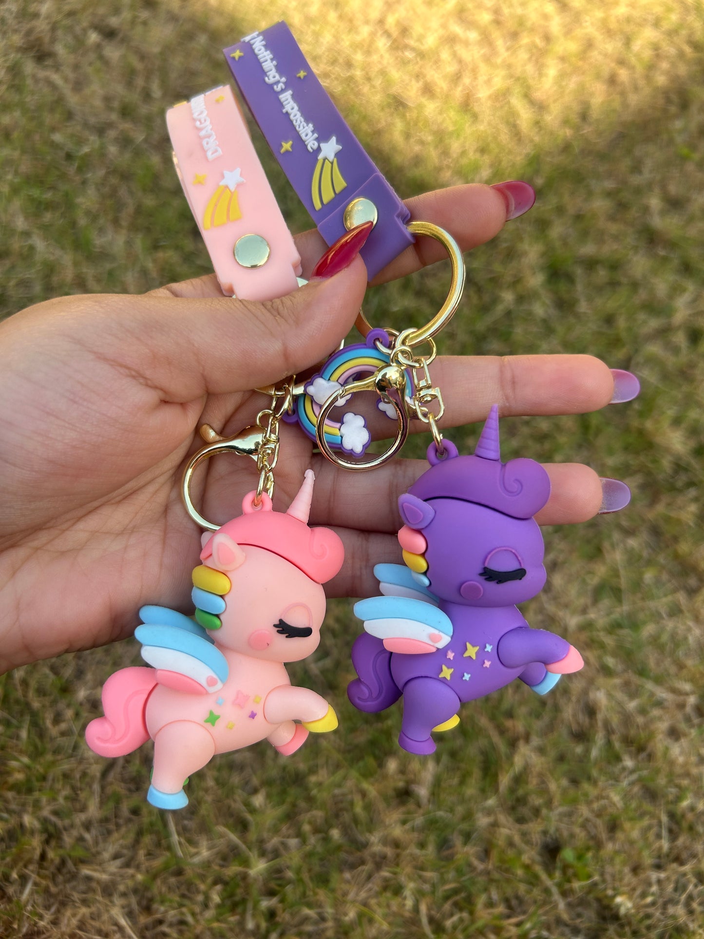 Unicorn Horses Keychain