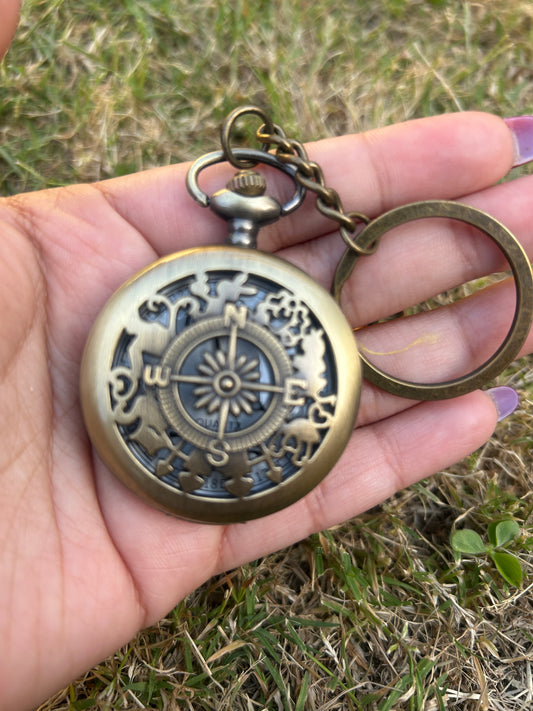 Premium Brass Watchclock Keychain