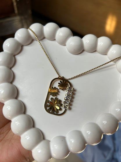 Flower Frame Anti Tarnish Pendant