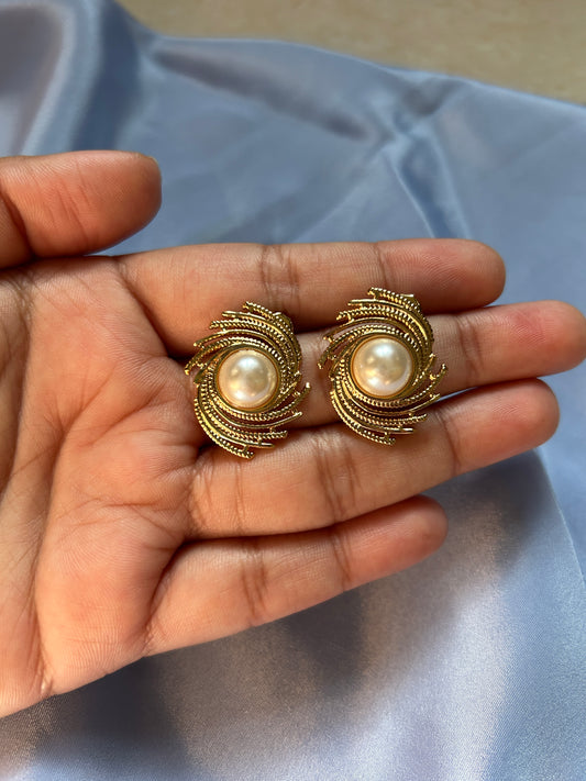 Tsunami Pearl Anti Tarnish Earrings