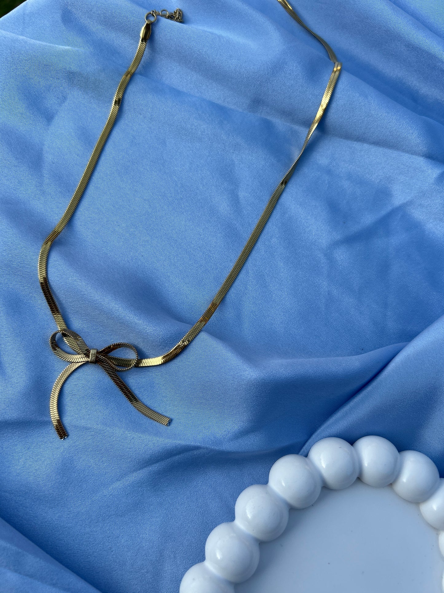 Bow Snakechain Anti Tarnish Golden