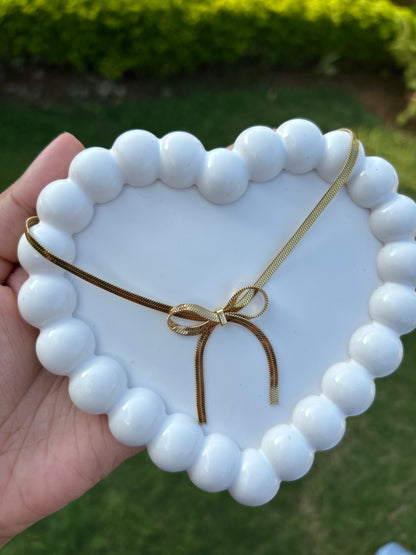 Bow Snakechain Anti Tarnish Golden