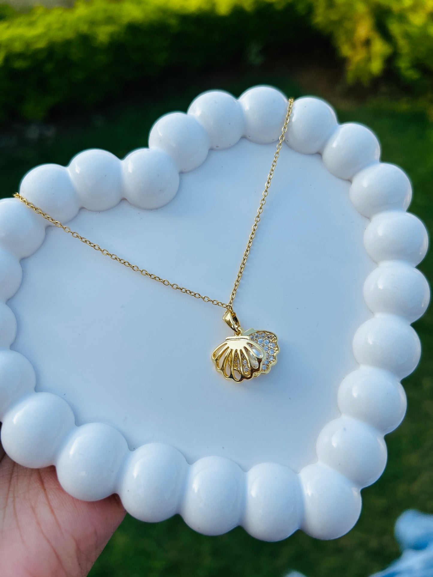 Shell Pearl Anti Tarnish Pendant
