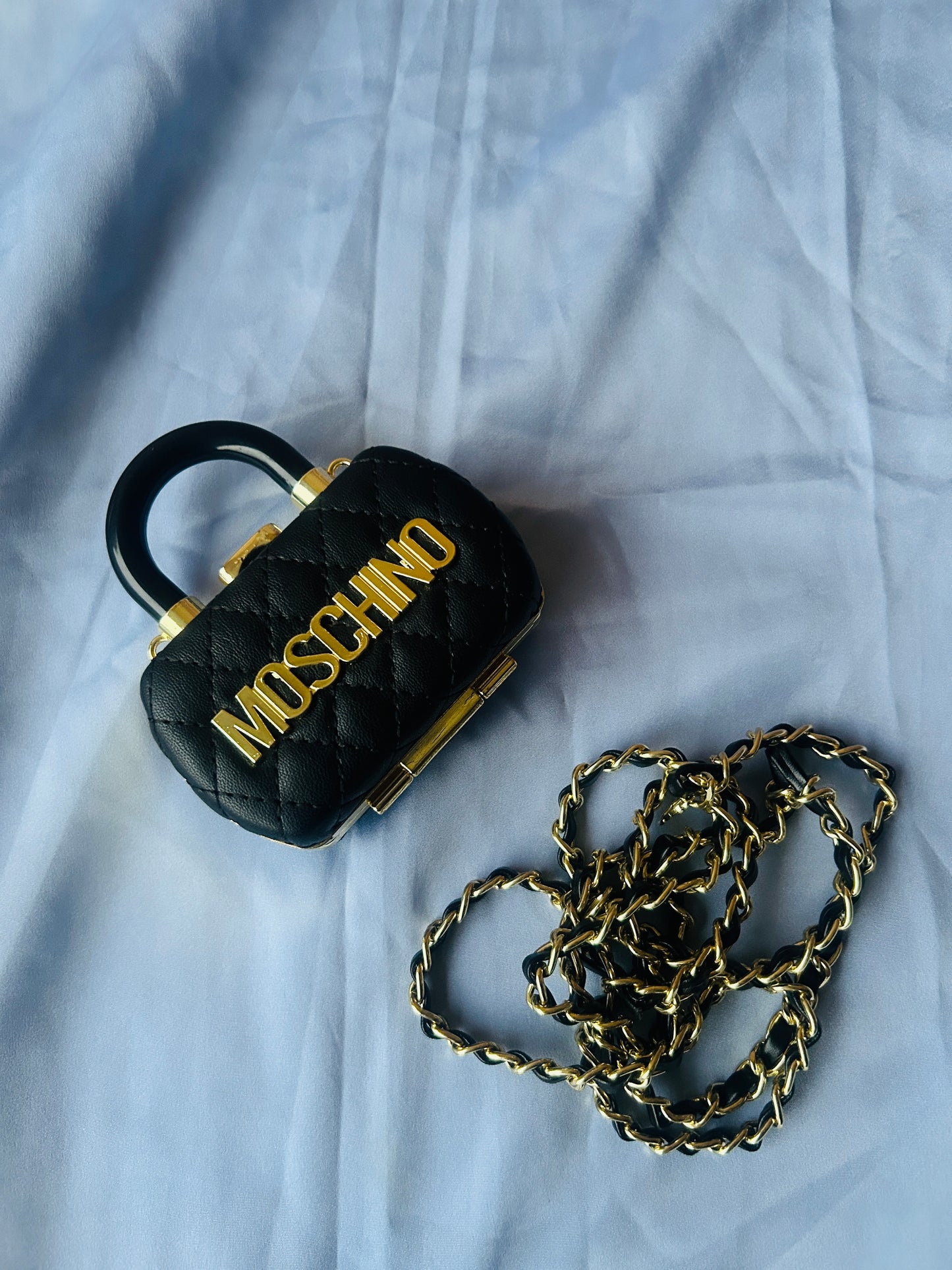 Moschino Miniature Bag with Mirror