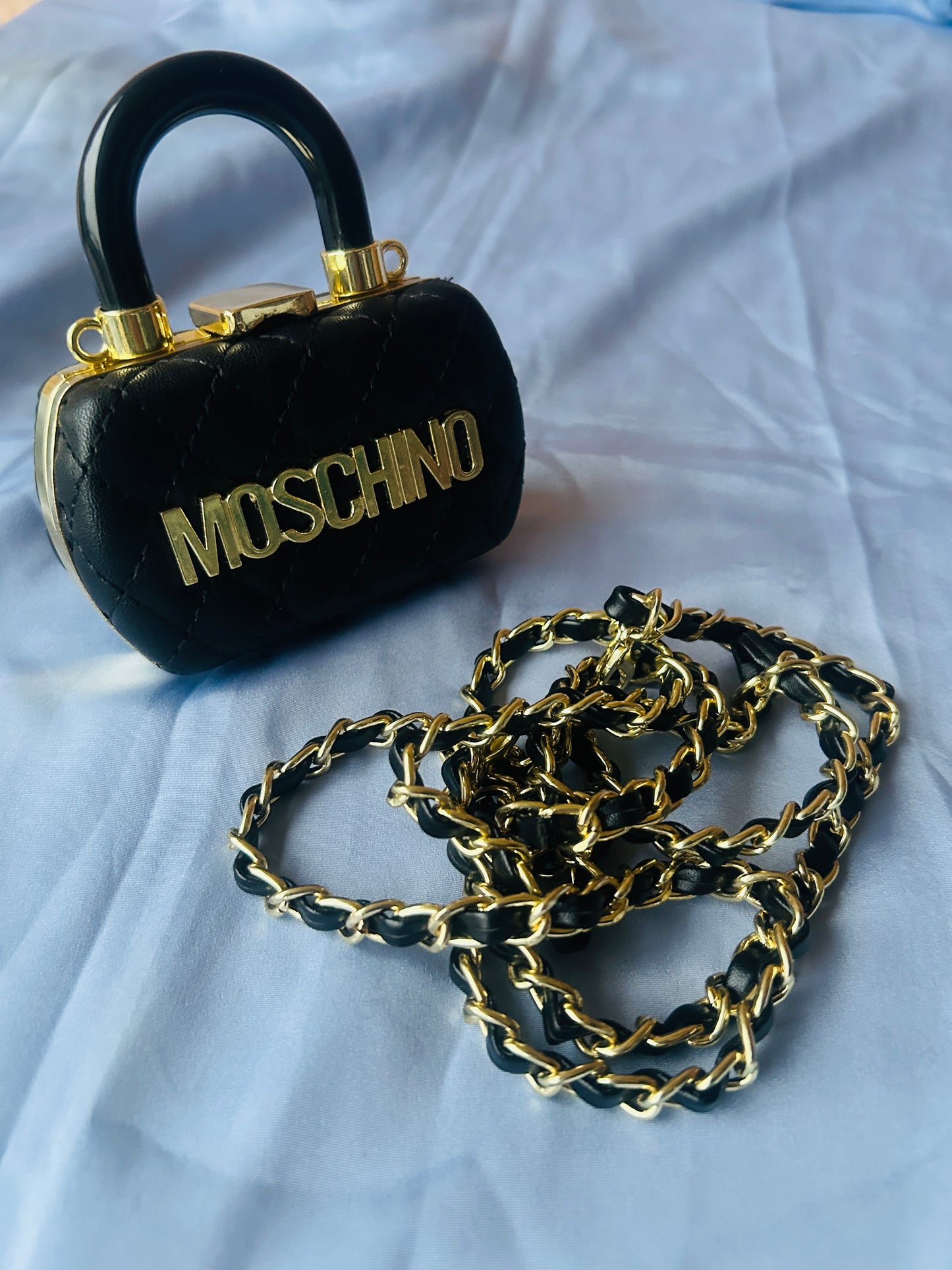 Moschino Miniature Bag with Mirror
