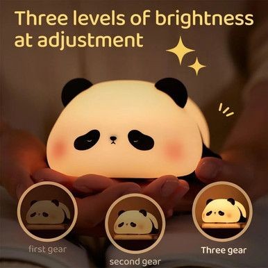 Silicon Lazy Panda Night Light Lamp