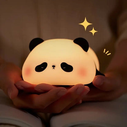 Silicon Lazy Panda Night Light Lamp
