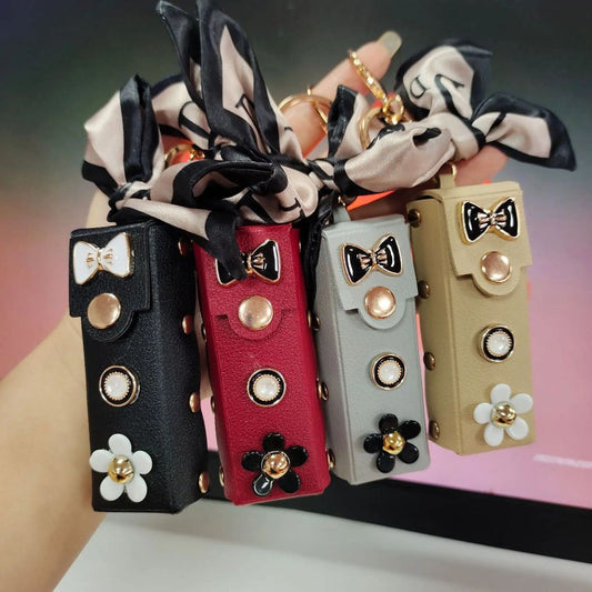 Floral Cute Long Keychain Pouch