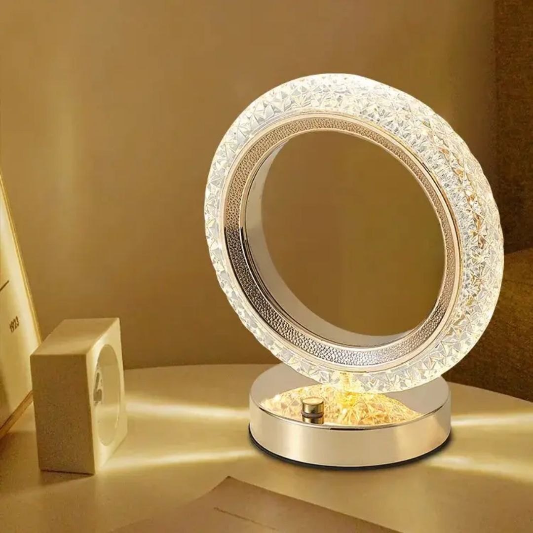 Round Crystal Touch Light Lamp