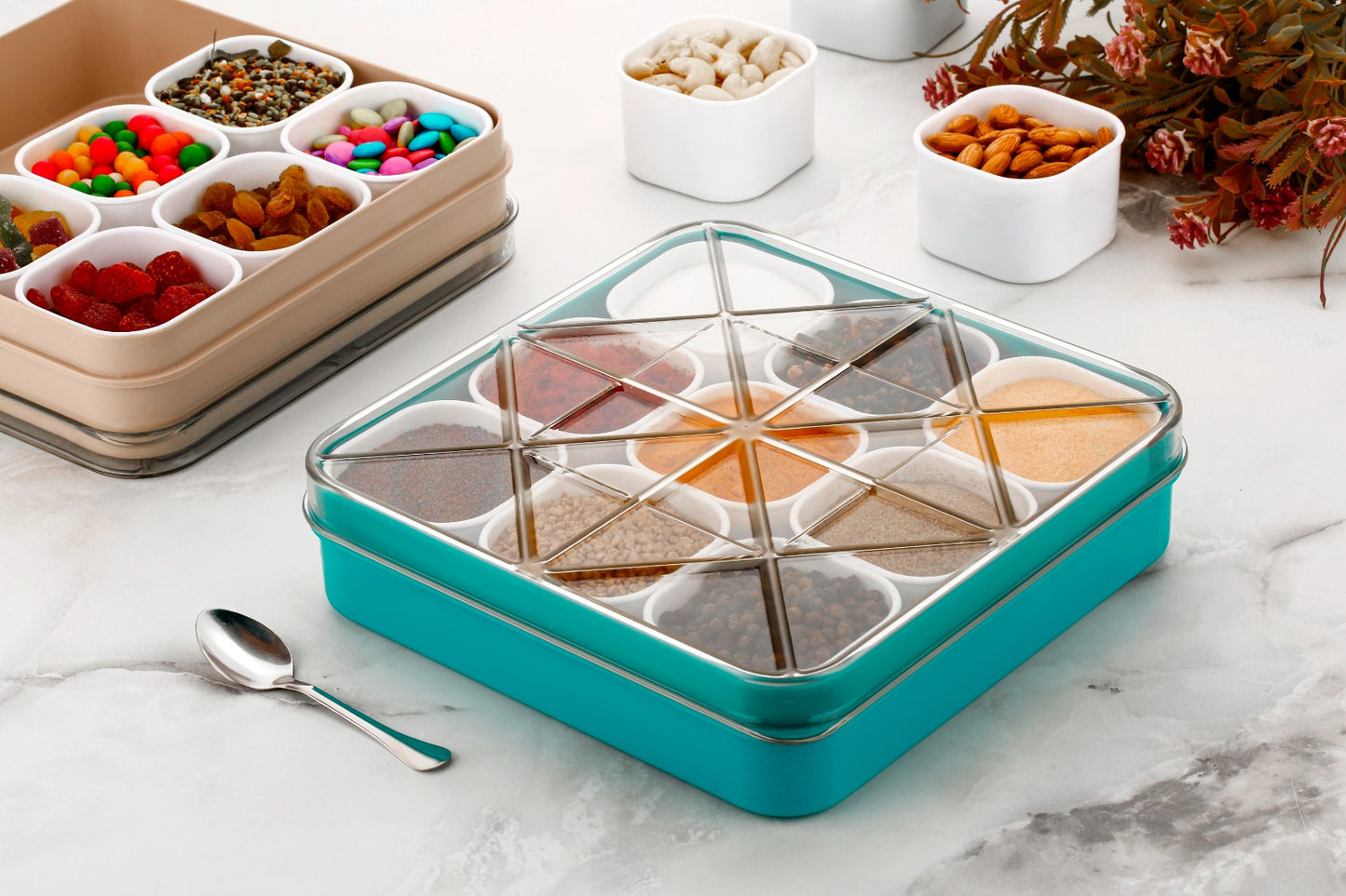 9 in 1 Snacks | Masala | Dry Fruits | Storage Box