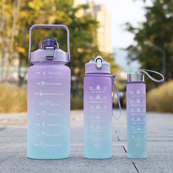 Motivational Water Bottle Set (3 pc)