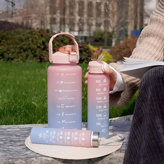 Motivational Water Bottle Set (3 pc)