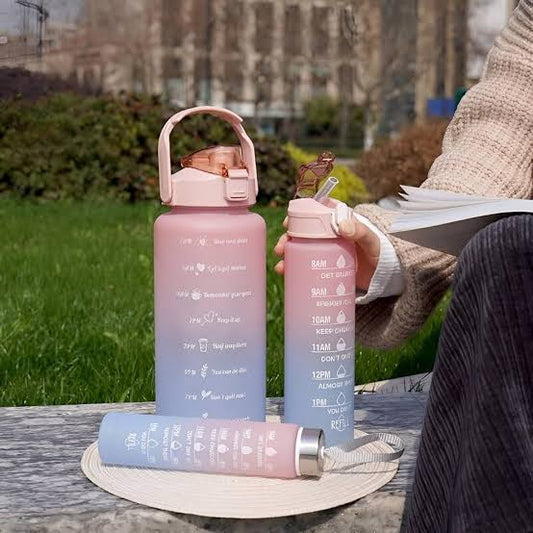 Motivational Water Bottle Set (3 pc)