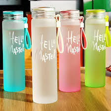 Hello Master Glass Water Bottle