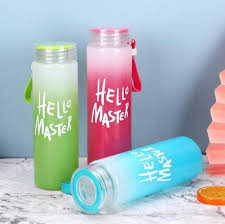 Hello Master Glass Water Bottle