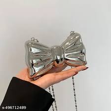 Bow Metallic Clutch