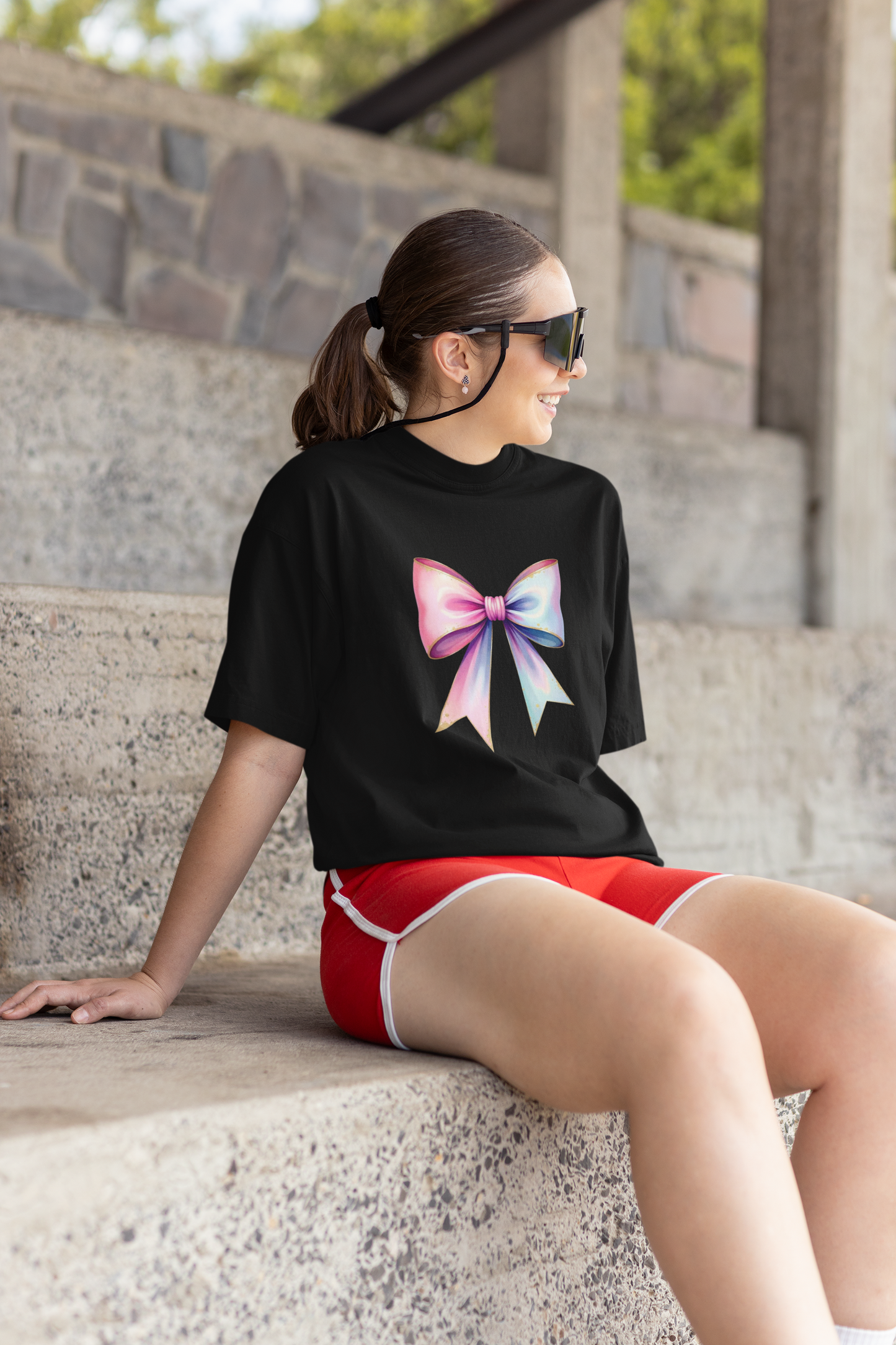 3D Bow Oversized T shirt