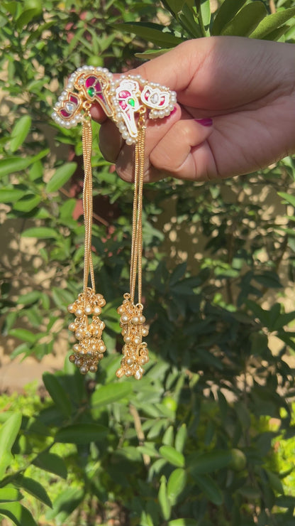 Chidiya Ruby Kashmiri Ghungroo Earrings