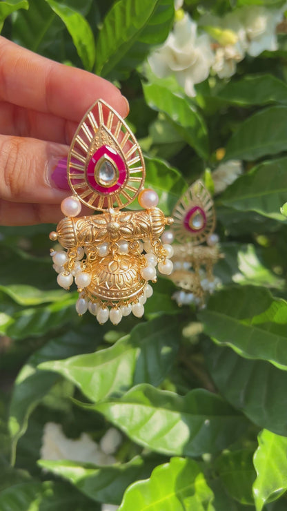 Bengali Meenakari Jhumkas