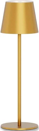 Rechargeable Golden Metal Table Lamp